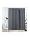 vidaXL Blackout Curtain With Pencil Pleat Gray 290x245cm