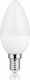 Diolamp Λάμπα LED 8W για Ντουί E14 και Σχήμα C37 Θερμό Λευκό 730lm