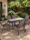 Set Sala De Mese Pentru Exterior Rio 7 Piese Maro E2405 S