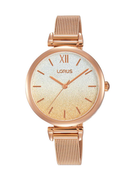 Lorus Damen Uhr mit Rose Gold Metallarmband