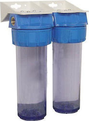 W.F WF028 Water Filtration System Double Central Supply / Under Sink Micron 3/4''