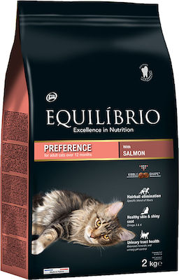 Equilibrio Preference Dry Food for Adult Cats with Salmon 2kg