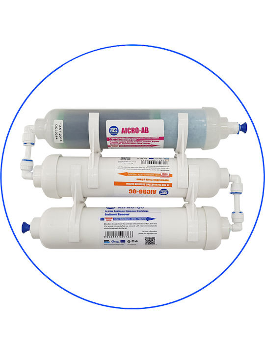 Aqua Filter Εξωτερικό Ανταλλακτικό Φίλτρο Νερού Ψυγείου FROST 3ST 3τμχ