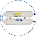 Aqua Filter FROST 3S External Replacement Water Filter for AEG / Ariston / Beko / Bosch / Daewoo / Electrolux / General Electric / Haier / Hitachi / LG / Liebherr / Miele / Morris / Neff / Samsung / Siemens / Whirlpool Refrigerator 2pcs