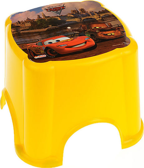 Детска Табуретка Cars 26x26x20 см Жълта
