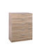 Chest of Drawers Wooden Drawer with 5 Drawers 80x40x102cm E758,2