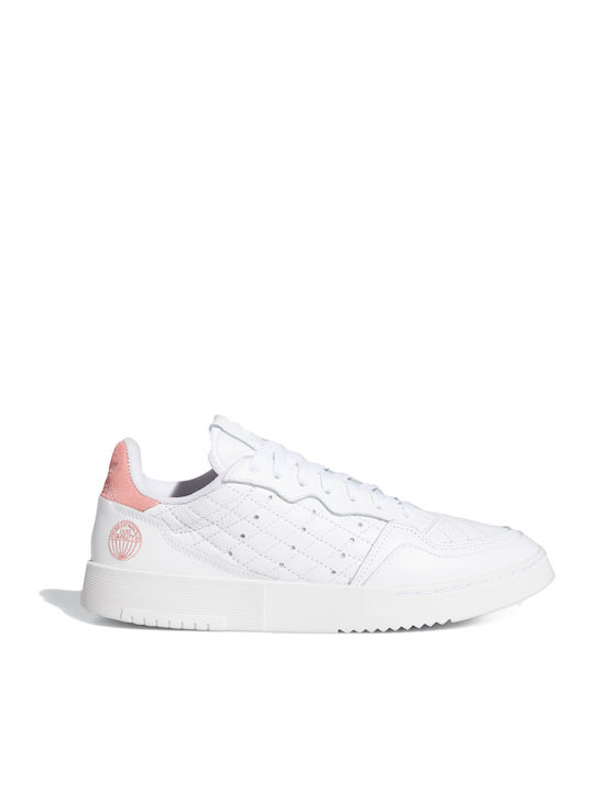 Adidas Supercourt Γυναικεία Sneakers Cloud White / Glow Pink