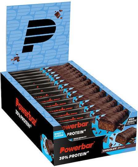 PowerBar Protein Plus Μπάρες με 30% Πρωτεΐνη & Γεύση Σοκολάτα 15x55gr