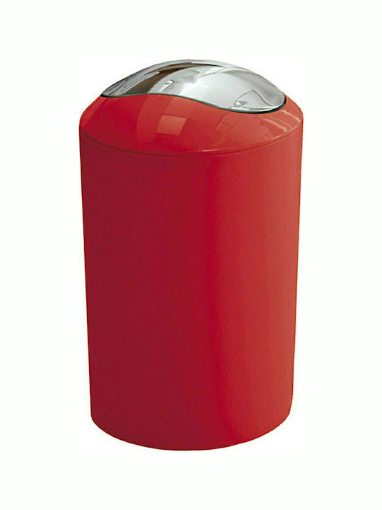 Kleine Wolke Glossy Plastic Toilet Bin 5lt Red