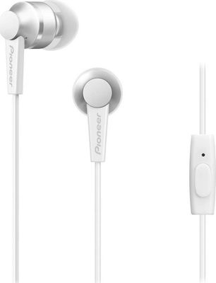 Pioneer SE-C3T In-ear Handsfree με Βύσμα 3.5mm Λευκό