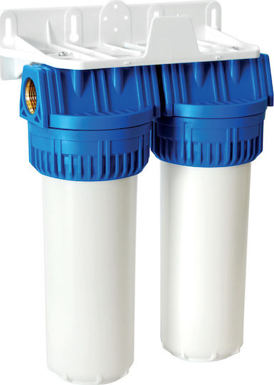 Aqua Water Filtration System Double Central Supply / Under Sink Micron 3/4'' 01-2380