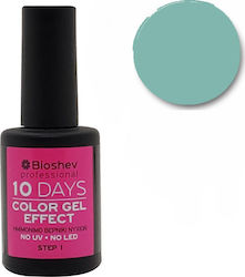 Bioshev Professional 10 Days Color Gel Effect Gloss Nail Polish Long Wearing Green 128 11ml