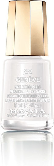 Mavala Switzerland Mini Farb Polish Schimmer Nagellack Silber 5ml