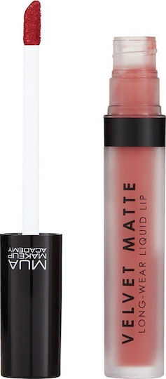 MUA Velvet Matte Long-Wear Liquid Lip Long Lasting Liquid Lipstick Matte Halcyon 3ml