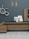 Ecke Professionelles Büro Proline Holz Braun 200x180x75cm