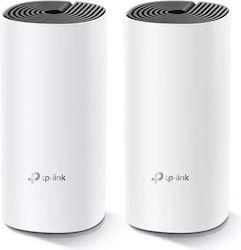 TP-LINK Deco M4 v2 WiFi Mesh Network Access Point Wi‑Fi 5 Dual Band (2.4 & 5GHz) σε Διπλό Kit