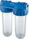 Atlas Filtri Junior Plus Duplex 3P AFO SX AS Water Filtration System Single Central Supply / Under Sink Micron 3/4''