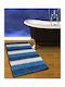San Lorentzo Бански килим Памук Правоъгълена Chenille 1508 BLUE/WHITE Синьо/бяло 70x120бр