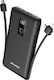 Awei P8K Power Bank 10000mAh με Θύρα USB-A Μαύρο