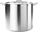 Hendi Stainless Steel Marmite Capacity 37lt with Diameter 36cm and Height 36cm.