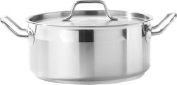 Hendi Stainless Steel Pressure Cooker Capacity 4.8lt with Diameter 24cm and Height 10.5cm.