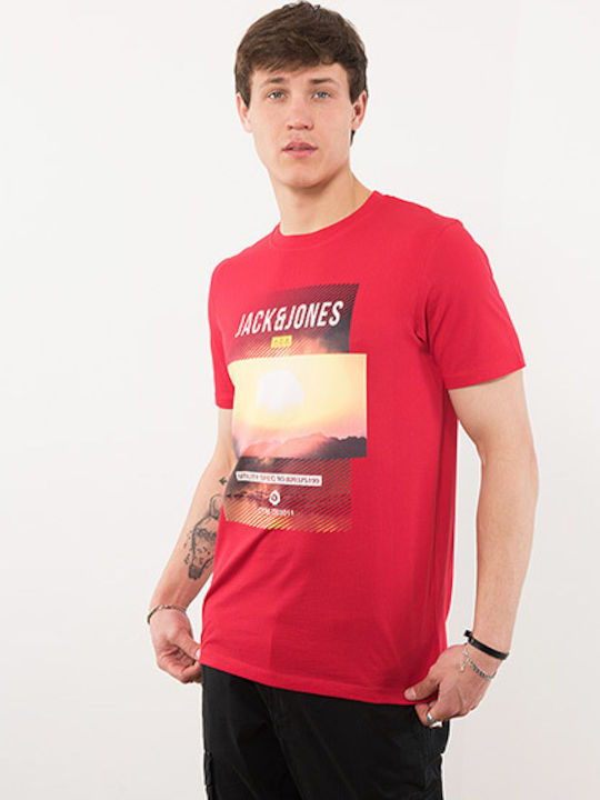 Jack & Jones Men's T-Shirt Stamped Chinese Red Friday
