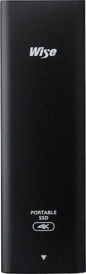 Wise Advanced Portable SSD USB 3.1 / USB-C Externe SSD 2TB M.2 Schwarz