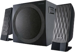 Microlab Ηχοσύστημα 2.1 M-300BT 38W με Digital Media Player και Bluetooth Μαύρο
