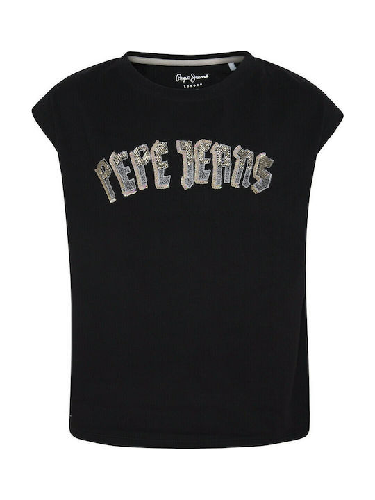 Pepe Jeans Trinity Παιδικό T-shirt Μαύρο