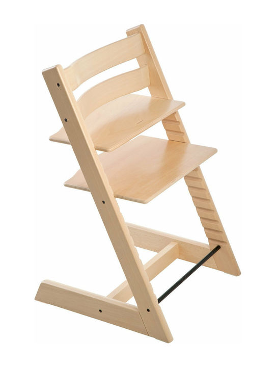 Stokke Tripp Trapp Baby Highchair with Wooden Frame & Wooden Seat Ecru