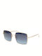 Moschino Women's Sunglasses with Rose Gold Metal Frame and Blue Gradient Lens MOL022/S DDB/08