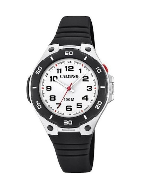 Calypso Men's Watch 38mm Battery with Black Rubber Strap