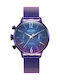 Welder Moody Women's Watch with Purple Metal Bracelet