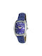 Chronotech Watch with Purple Leather Strap CT7504L-08