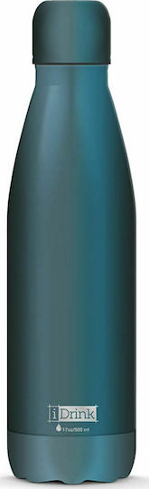 I-Total iDrink Metallics Μπουκάλι Θερμός Ανοξείδωτο BPA Free 500ml Πράσινο