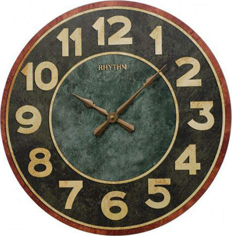 Rhythm Wall Clock Plastic Gray Ø56cm