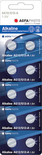 AgfaPhoto AG12 Batterien Alkalisch für Uhren LR43 1.5V 10Stück