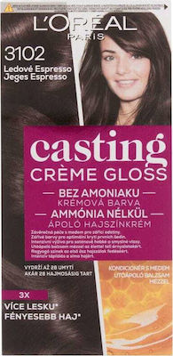 L'Oreal Paris Casting Creme Gloss Set Hair Dye no Ammonia 3102 Iced Espresso 48ml