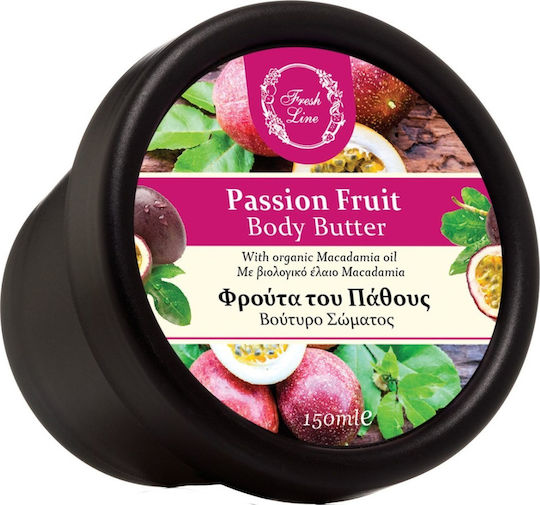 Fresh Line Passion Fruit with Organic Macadamia Oil Ενυδατικό Butter Σώματος 150ml