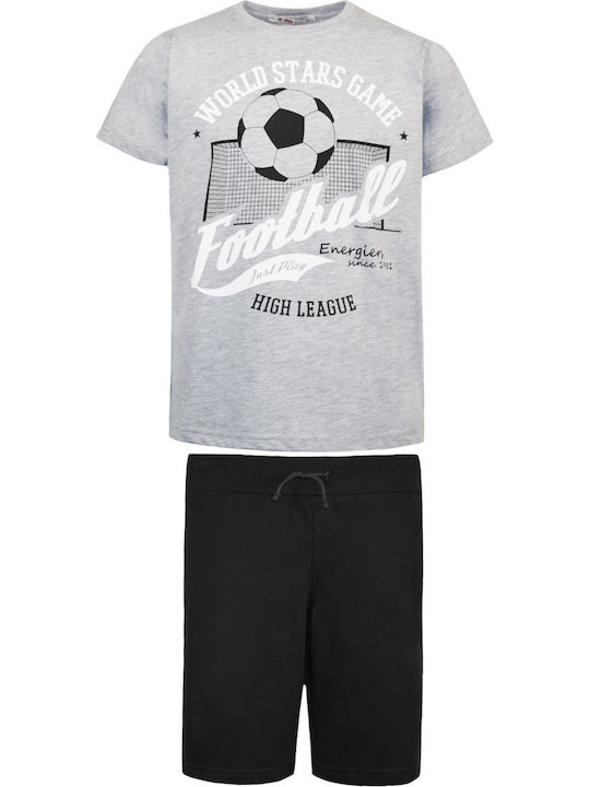 Energiers Kinder Set mit Shorts Sommer 2Stück Gray