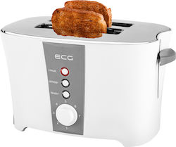 ECG Φρυγανιέρα 2 Θέσεων 800W Λευκή ECG Φρυγανιέρα 2 Θέσεων 800W Λευκή