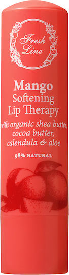 Fresh Line Mango Lip Balm Softening Therapy with Organic Shea Butter, Cocoa Butter, Calendula & Aloe 5.4gr