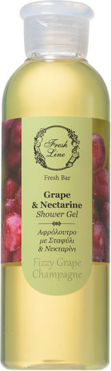 Fresh Line Grape & Nectarine Bubble Bath Gel with Moisturizing Glycerin 200ml