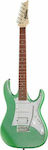 Ibanez GRX40 Ηλεκτρική Κιθάρα 6 Χορδών με Ταστιέρα Jatoba και Σχήμα ST Style Metallic Light Green