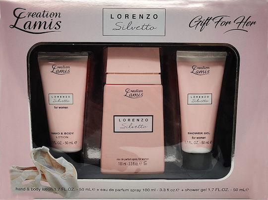 Creation Lamis Lorenzo Silvetto Damen Duftset mit Eau de Parfum und Duschgel