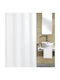 Noya Fabric Shower Curtain 180x220cm White White