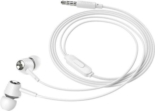 Hoco M70 Graceful In-ear Handsfree με Βύσμα 3.5mm Λευκό