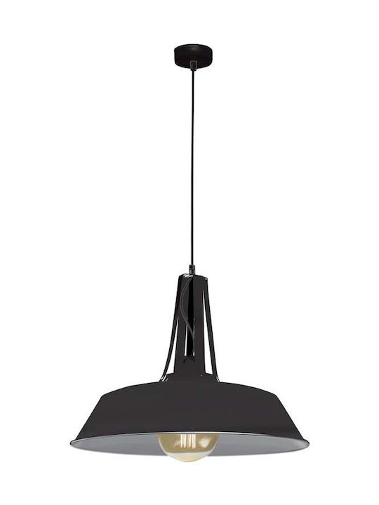 Zambelis Lights Pendant Light Single-Light Bell for Socket E27 Black