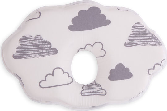 Kikka Boo Ergonomic Clouds Baby Sleep Pillow Memory Foam White 19x29cm