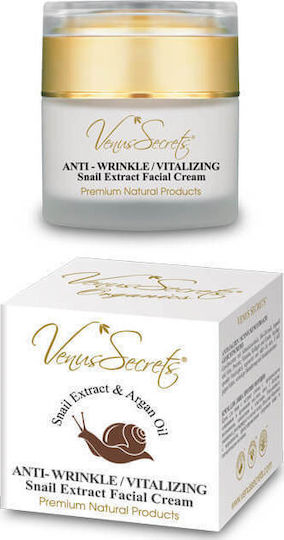 Venus Secrets Extract de Melc Cu Ulei De Argan Cremă Light De Față De Zi Pentru Hidratare Și Anti-îmbătrânire Cu Colagen Și Aloe Vera 50ml